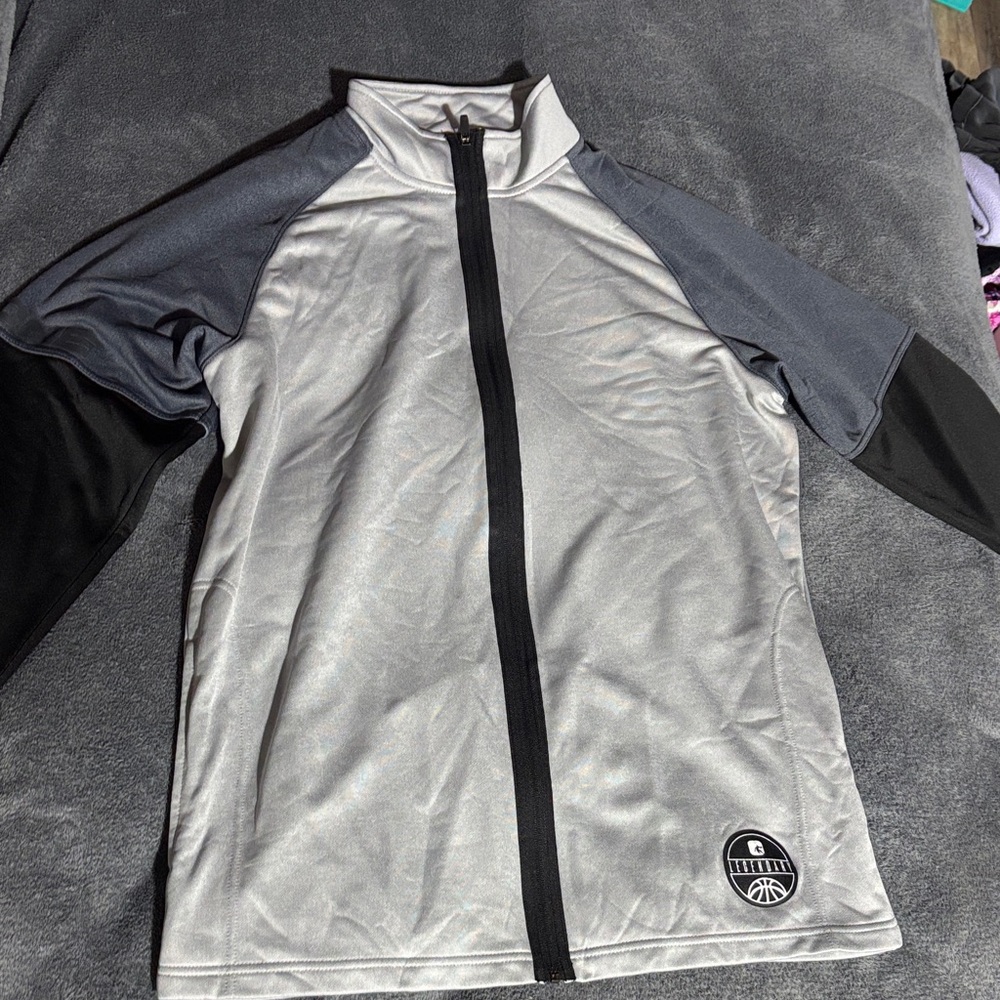AND1 Gray and Black Full-Zip Jacket